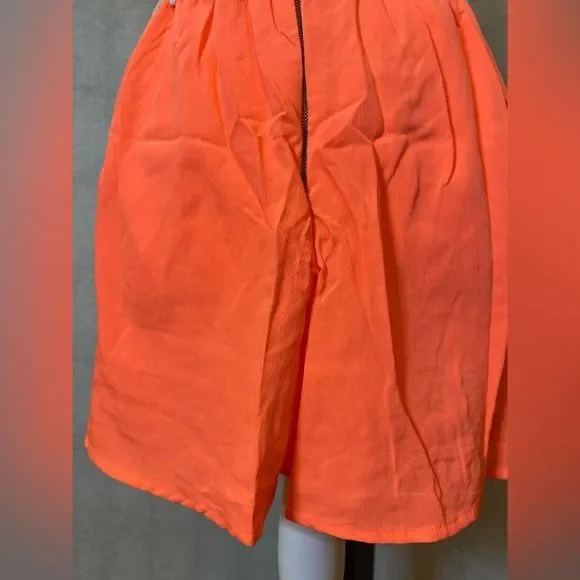 Live 4 Truth Orange Spaghetti Strap Short Jumpsuit Women's Size M BWT - Picture 6 of 12
